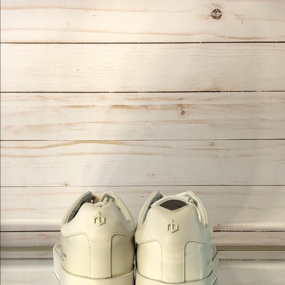 NWOT Rag & Bone RB1 Off-White Leather Sneakers - Picture 7 of 9